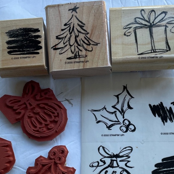 20 Pieces Stampin Up! Wood Stamps Two Step AND Cute Converse - Picture 3 of 7